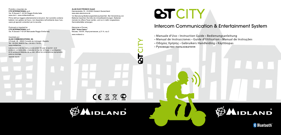 Intercom communication & entertainment system | MIDLAND BT City UK (Vers. 14.03.2013) User Manual | Page 16 / 16