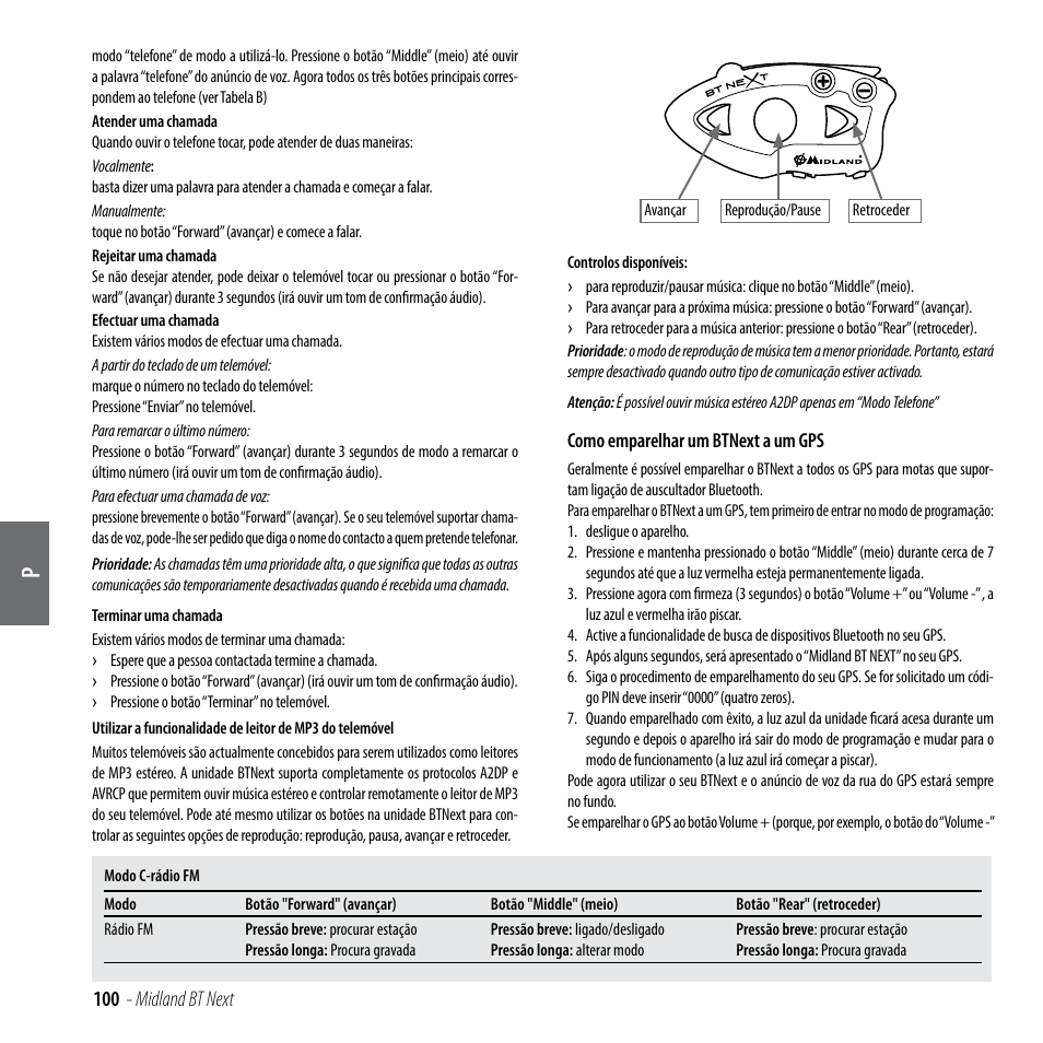 100 - midland bt next | MIDLAND BT Next 2.0 User Manual | Page 101 / 136