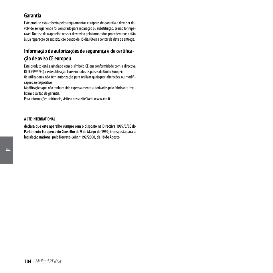 MIDLAND BT Next 2.0 User Manual | Page 105 / 136