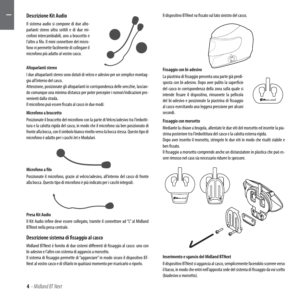 MIDLAND BT Next 2.0 User Manual | Page 5 / 136