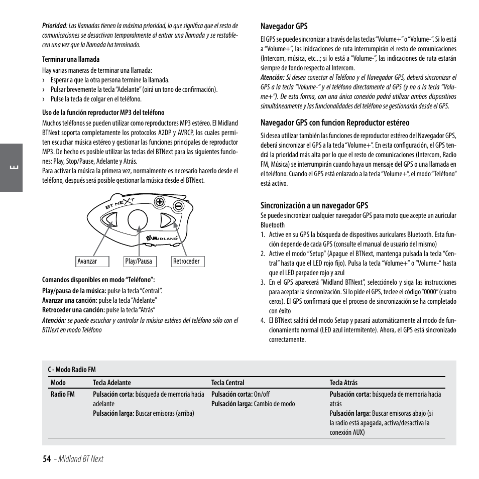 MIDLAND BT Next 2.0 User Manual | Page 55 / 136