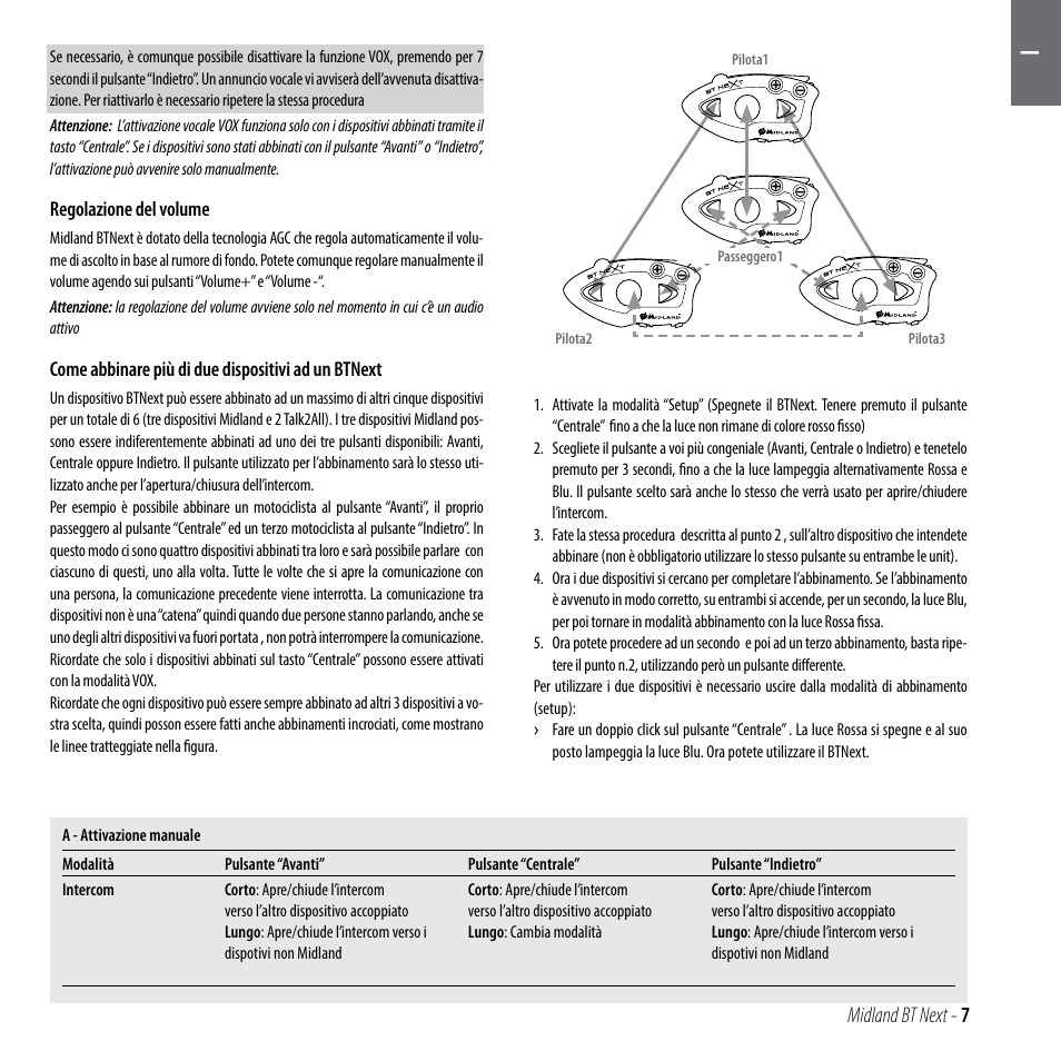 Midland bt next - 7 | MIDLAND BT Next 2.0 User Manual | Page 8 / 136