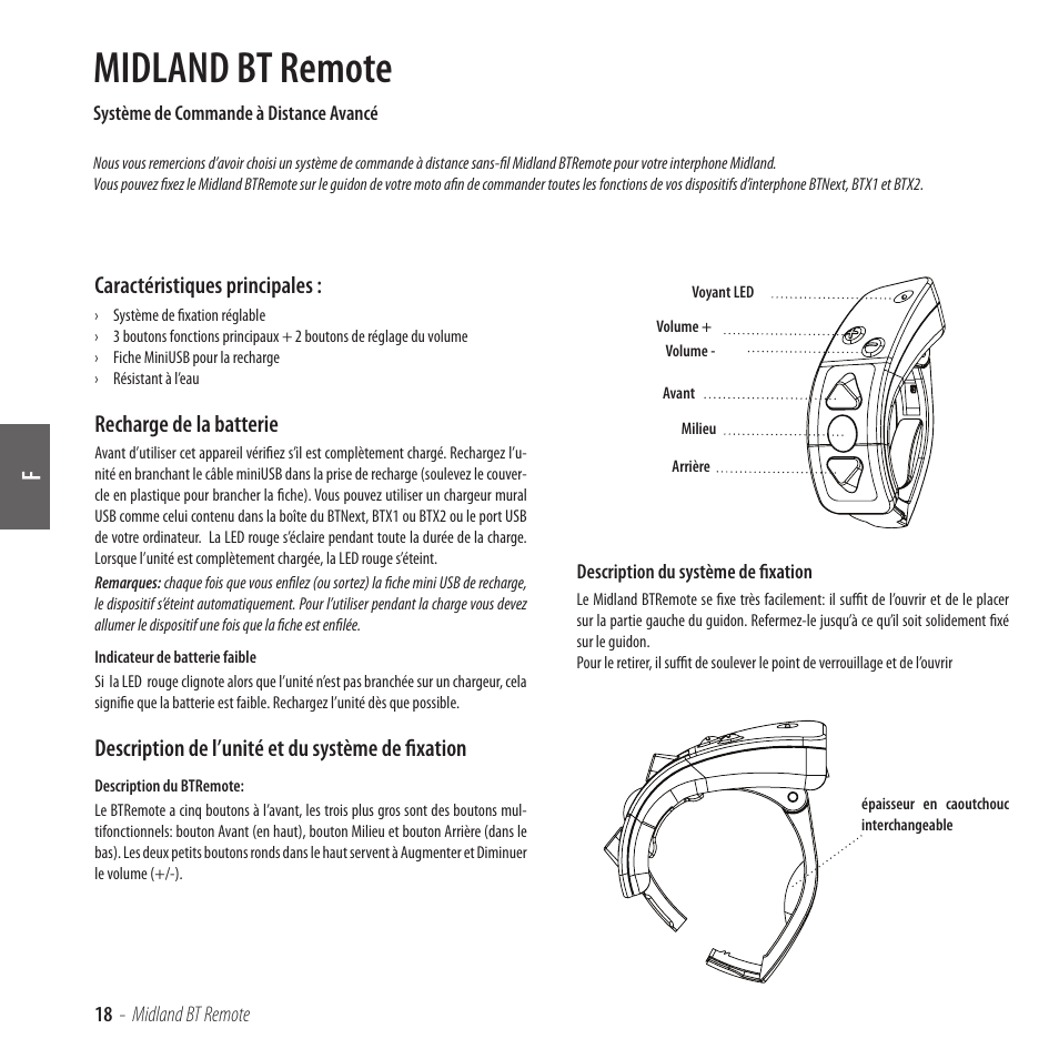 Midland bt remote | MIDLAND BT Remote User Manual | Page 18 / 41