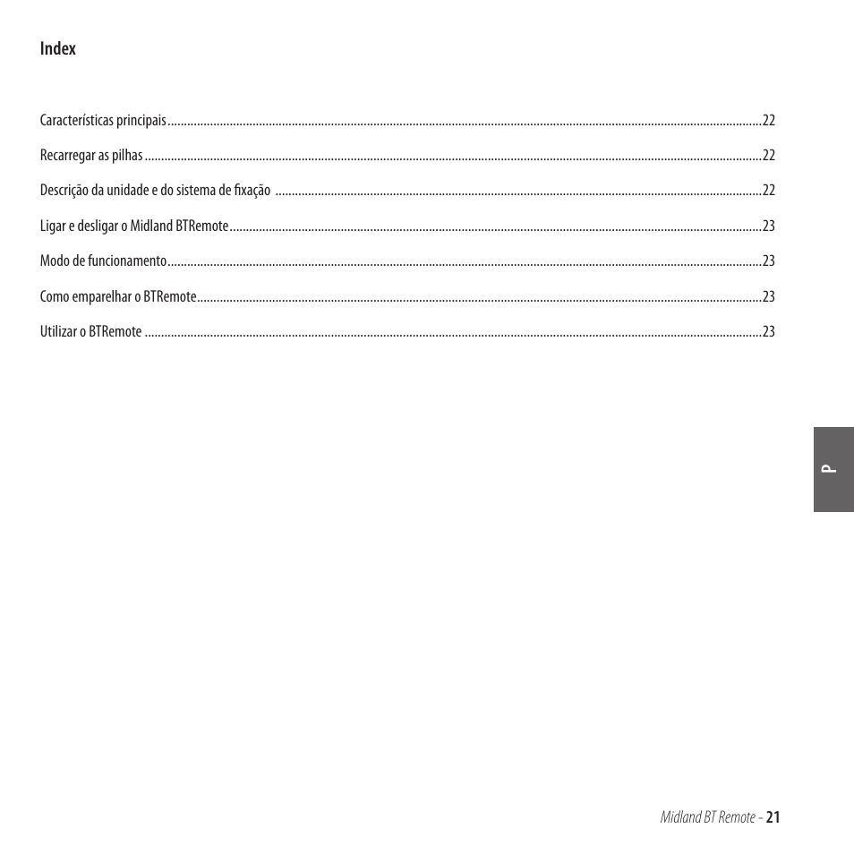 MIDLAND BT Remote User Manual | Page 21 / 41