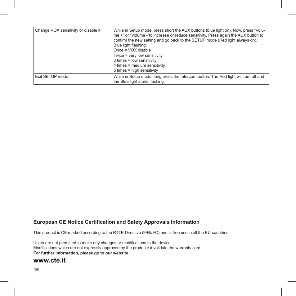 MIDLAND BT1 User Manual | Page 16 / 16