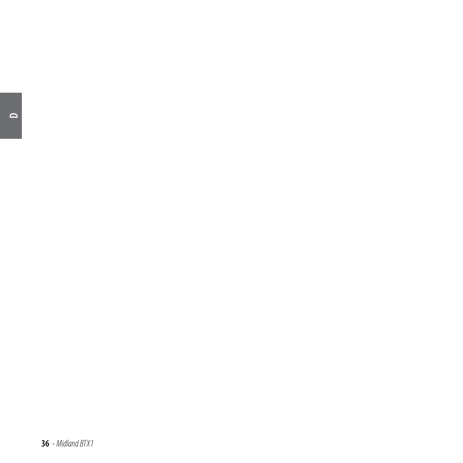 MIDLAND BTX1 User Manual | Page 37 / 111