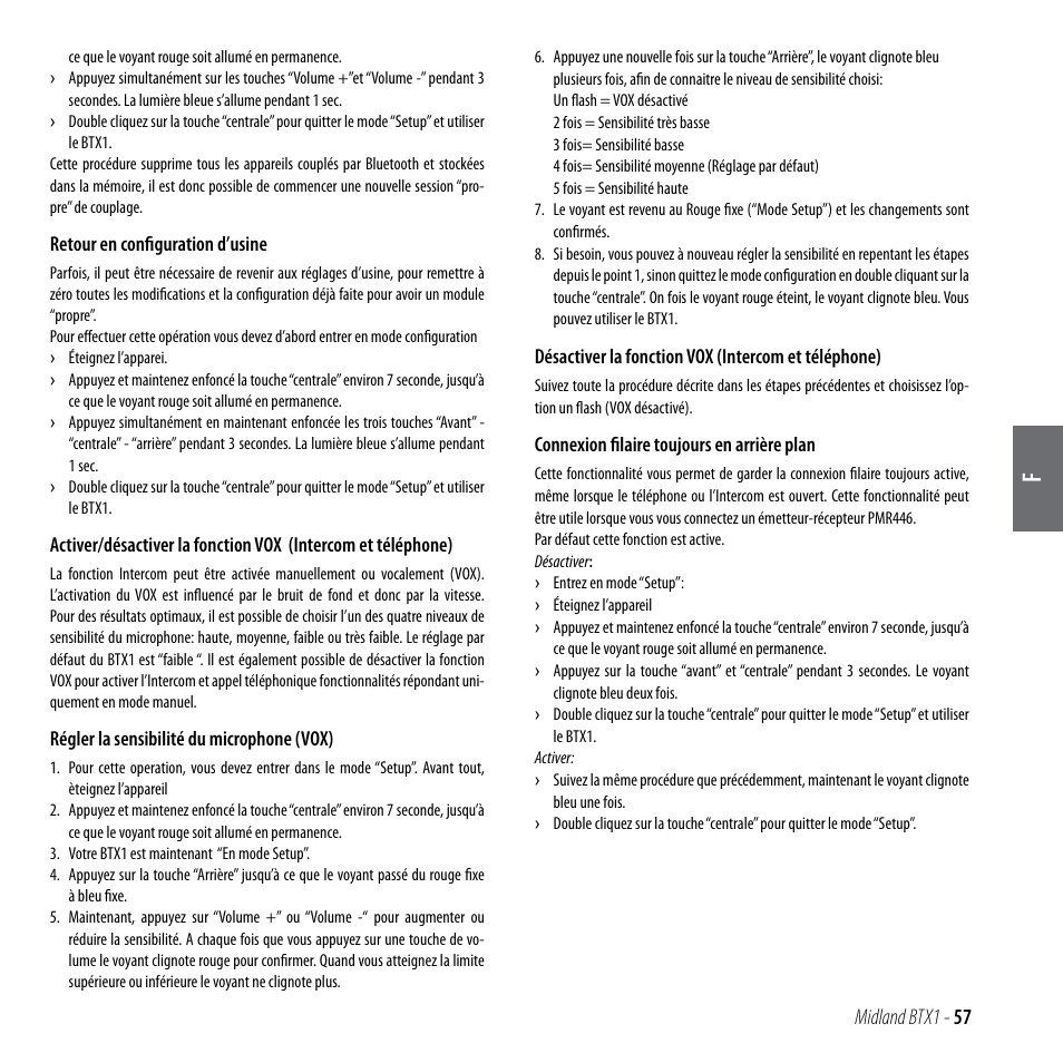 Midland btx1 - 57 | MIDLAND BTX1 User Manual | Page 58 / 111