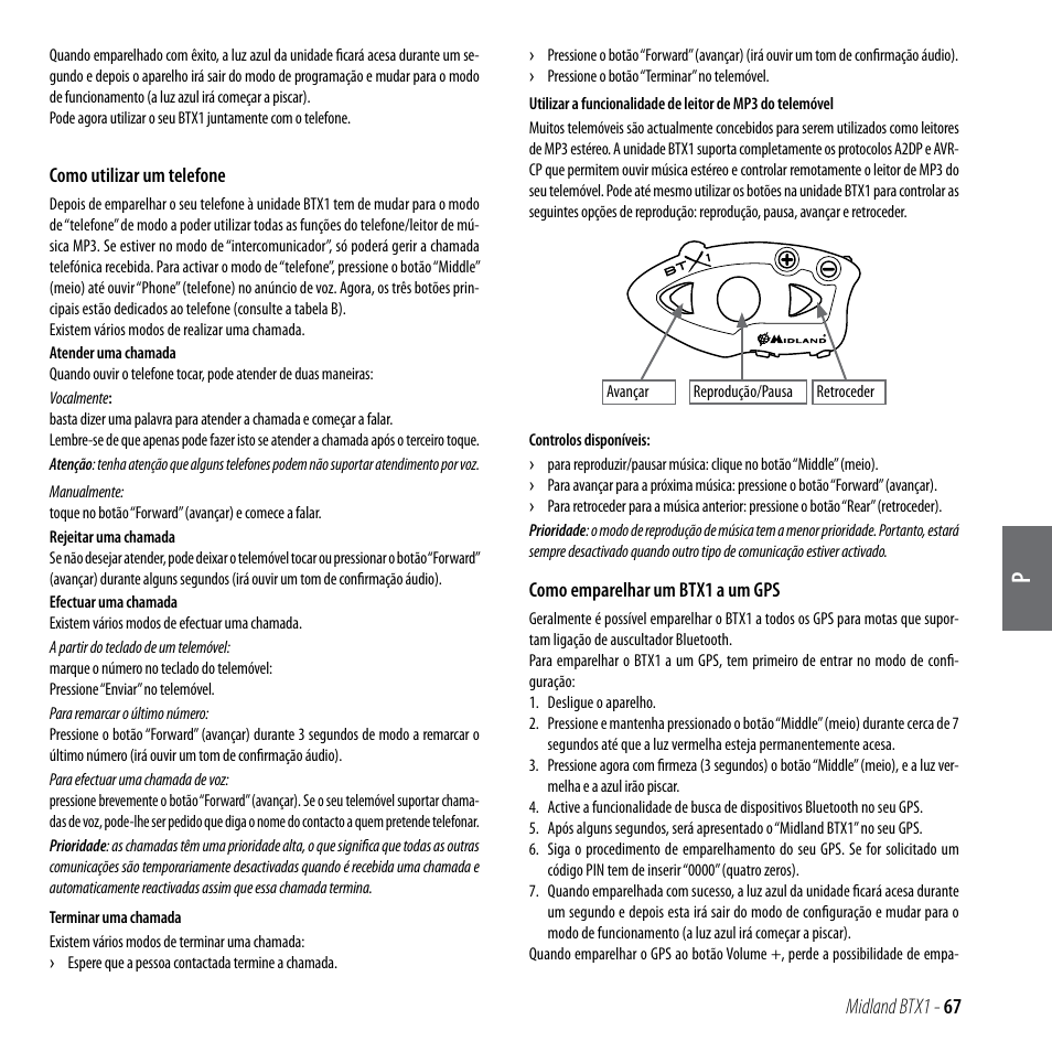 MIDLAND BTX1 User Manual | Page 68 / 111