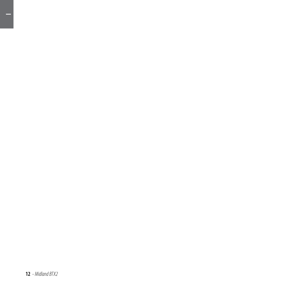 MIDLAND BTX2 User Manual | Page 13 / 112