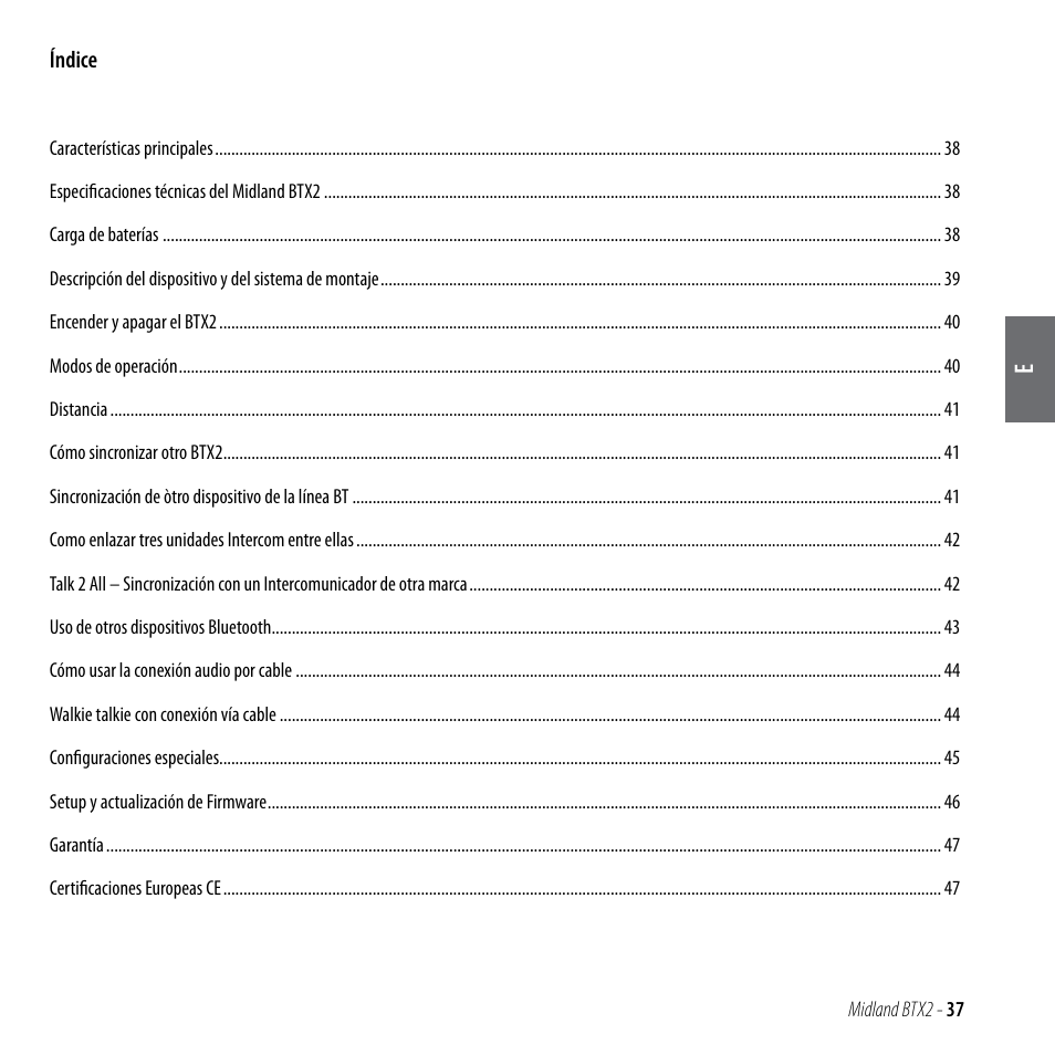 MIDLAND BTX2 User Manual | Page 38 / 112