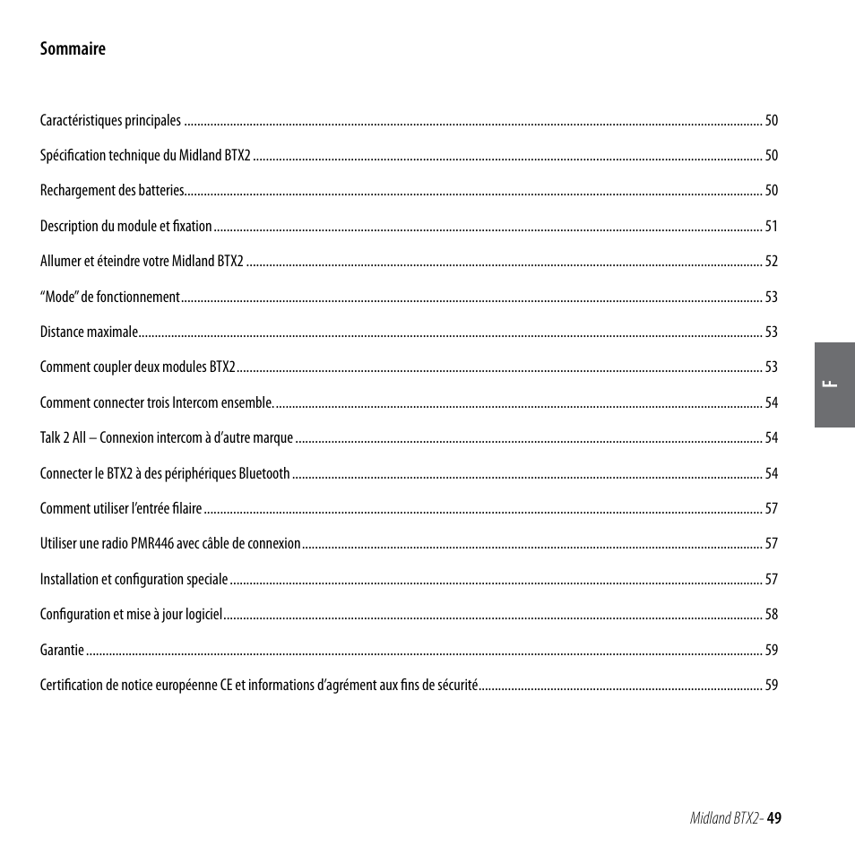 MIDLAND BTX2 User Manual | Page 50 / 112