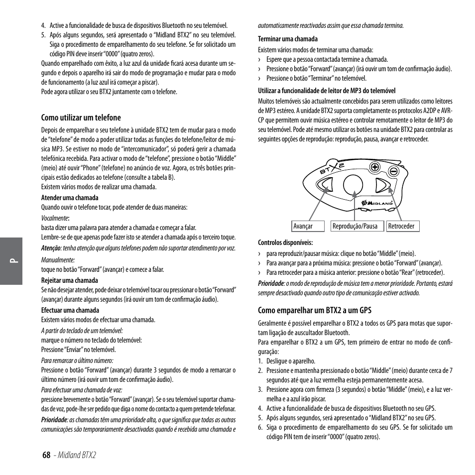 MIDLAND BTX2 User Manual | Page 69 / 112