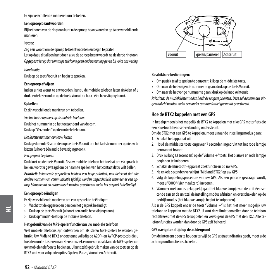 92 - midland btx2 | MIDLAND BTX2 User Manual | Page 93 / 112