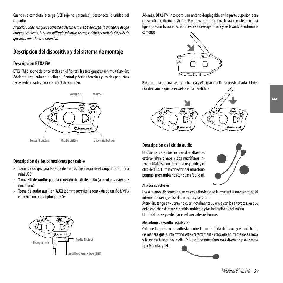 Midland btx2 fm - 39 | MIDLAND BTX2 FM User Manual | Page 40 / 100