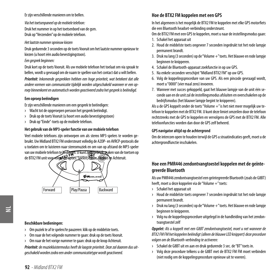 92 - midland btx2 fm | MIDLAND BTX2 FM User Manual | Page 93 / 100