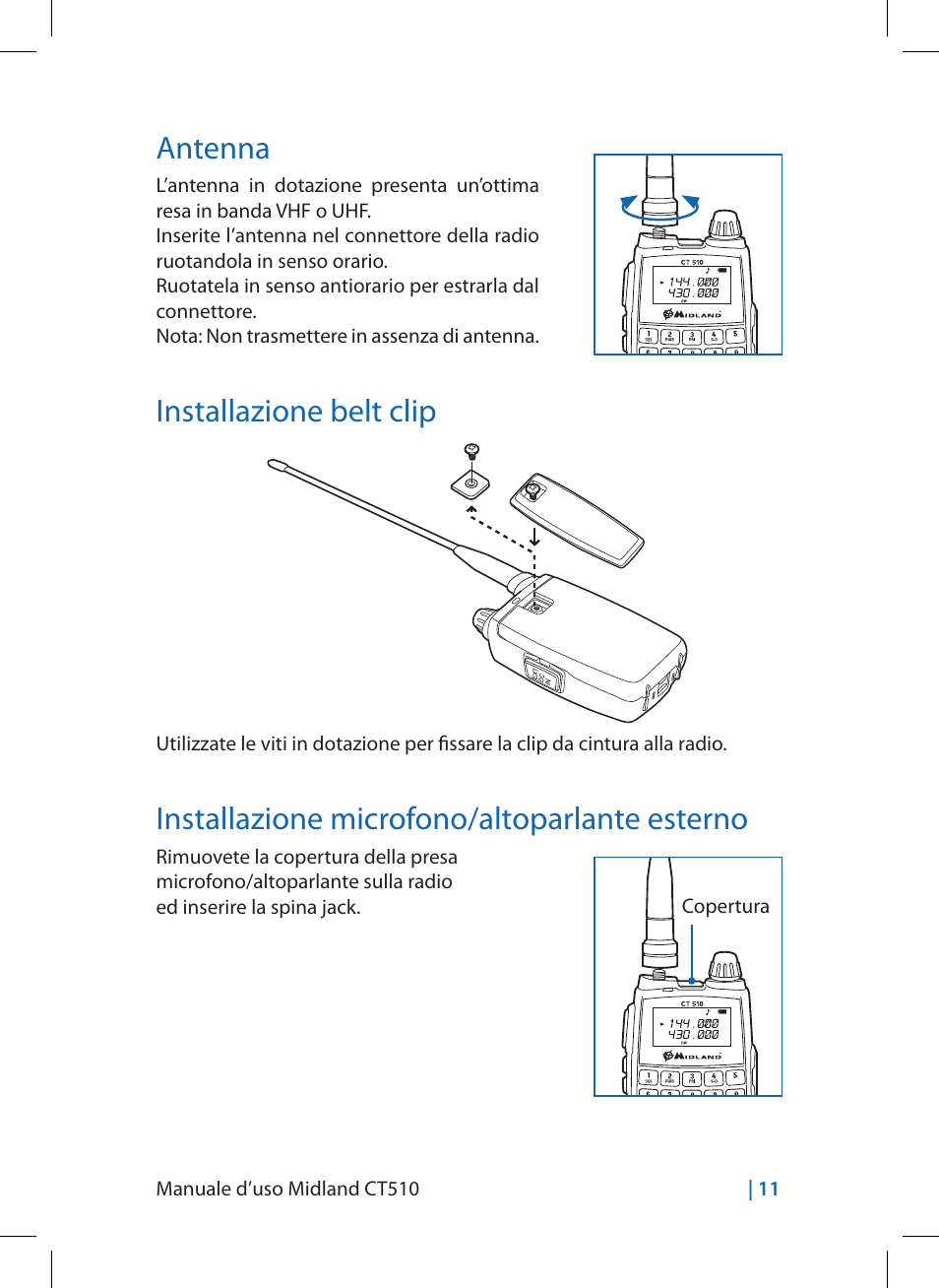 MIDLAND CT510 User Manual | Page 11 / 142