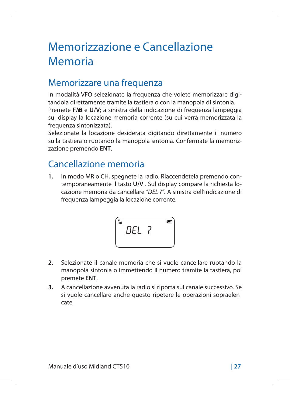 MIDLAND CT510 User Manual | Page 27 / 142