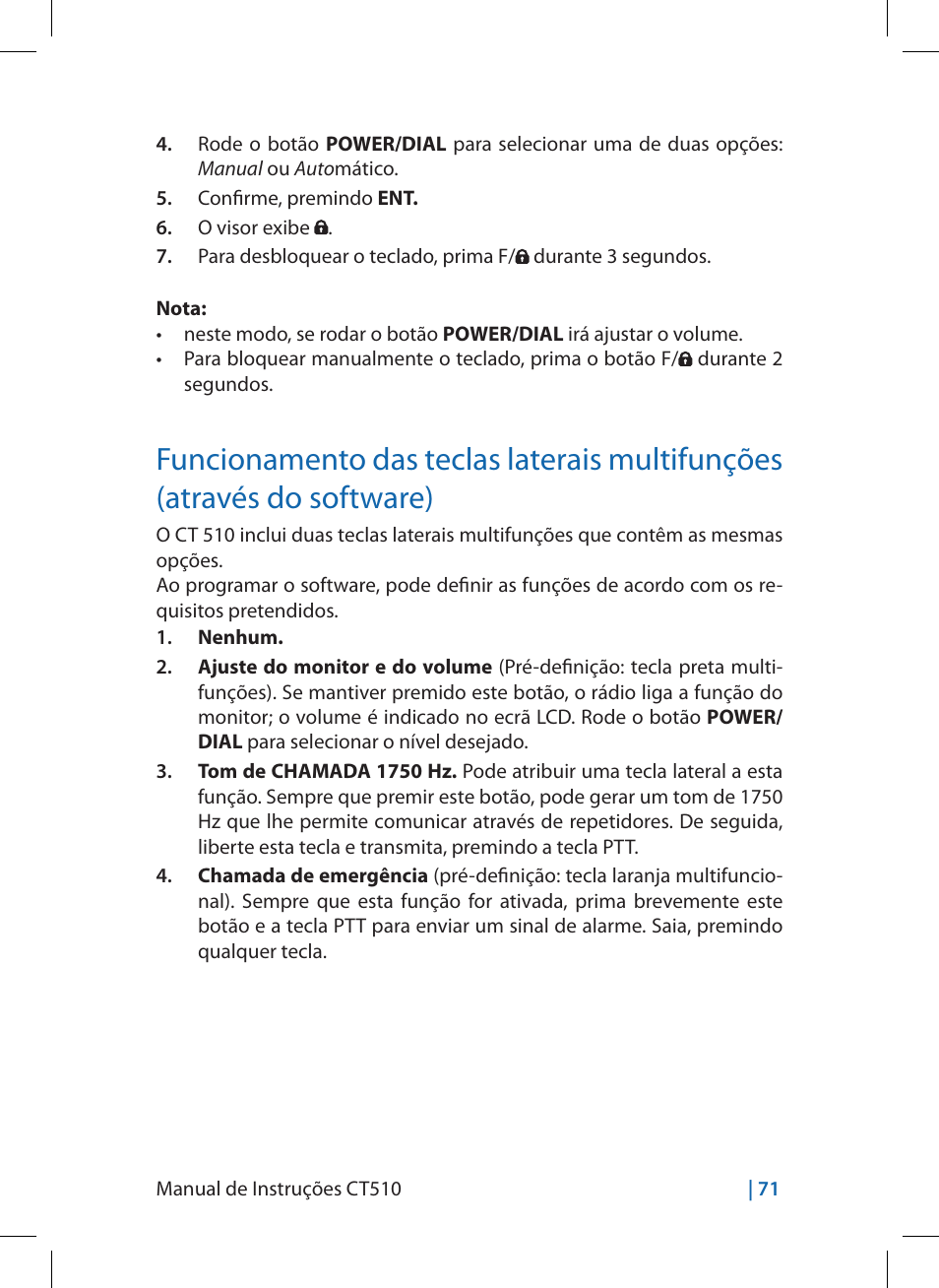 MIDLAND CT510 User Manual | Page 71 / 142