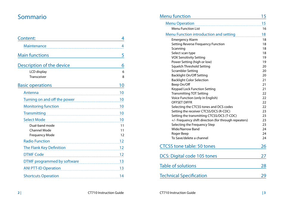 MIDLAND CT710 User Manual | Page 2 / 80