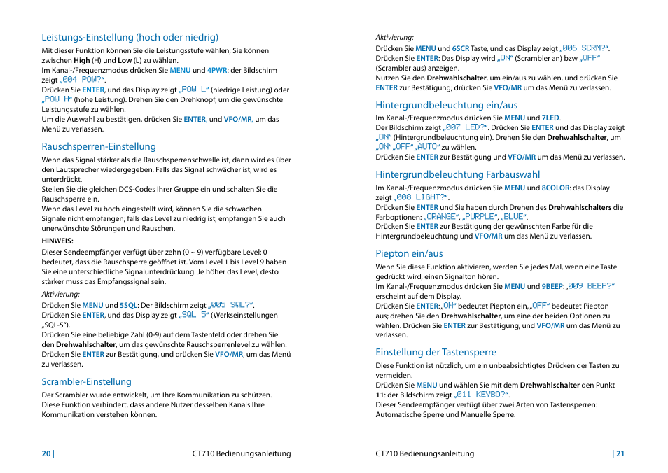 MIDLAND CT710 User Manual | Page 75 / 80