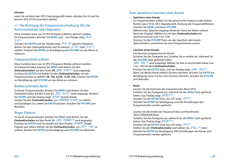 MIDLAND CT710 User Manual | Page 77 / 80