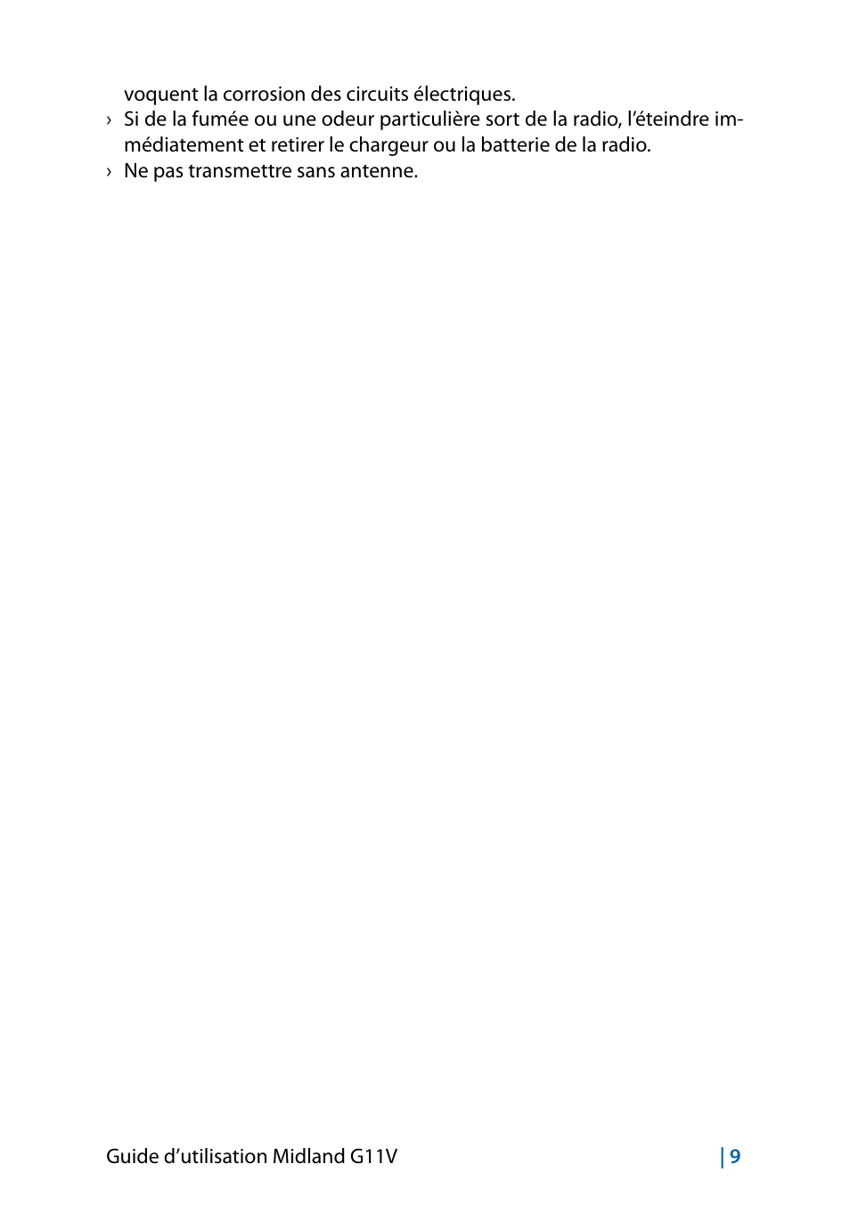 MIDLAND G11V User Manual | Page 73 / 128