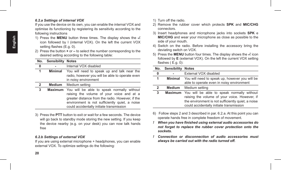 MIDLAND G12 User Manual | Page 20 / 32
