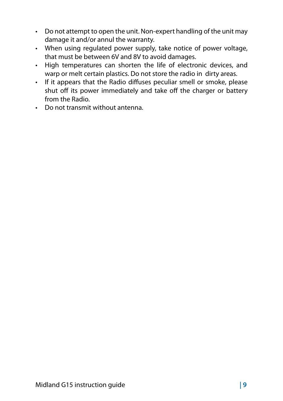 MIDLAND G15 User Manual | Page 27 / 134