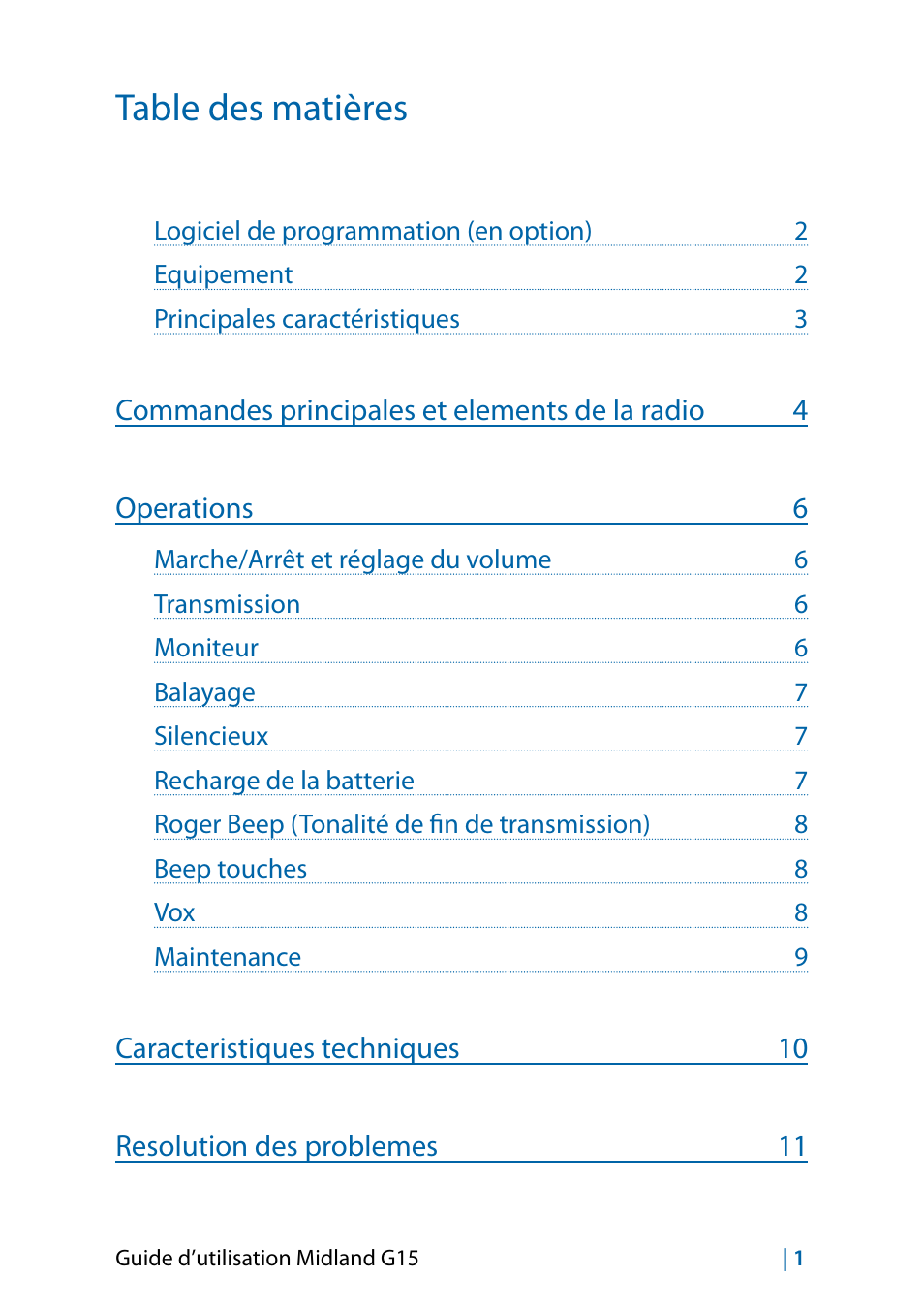 MIDLAND G15 User Manual | Page 67 / 134