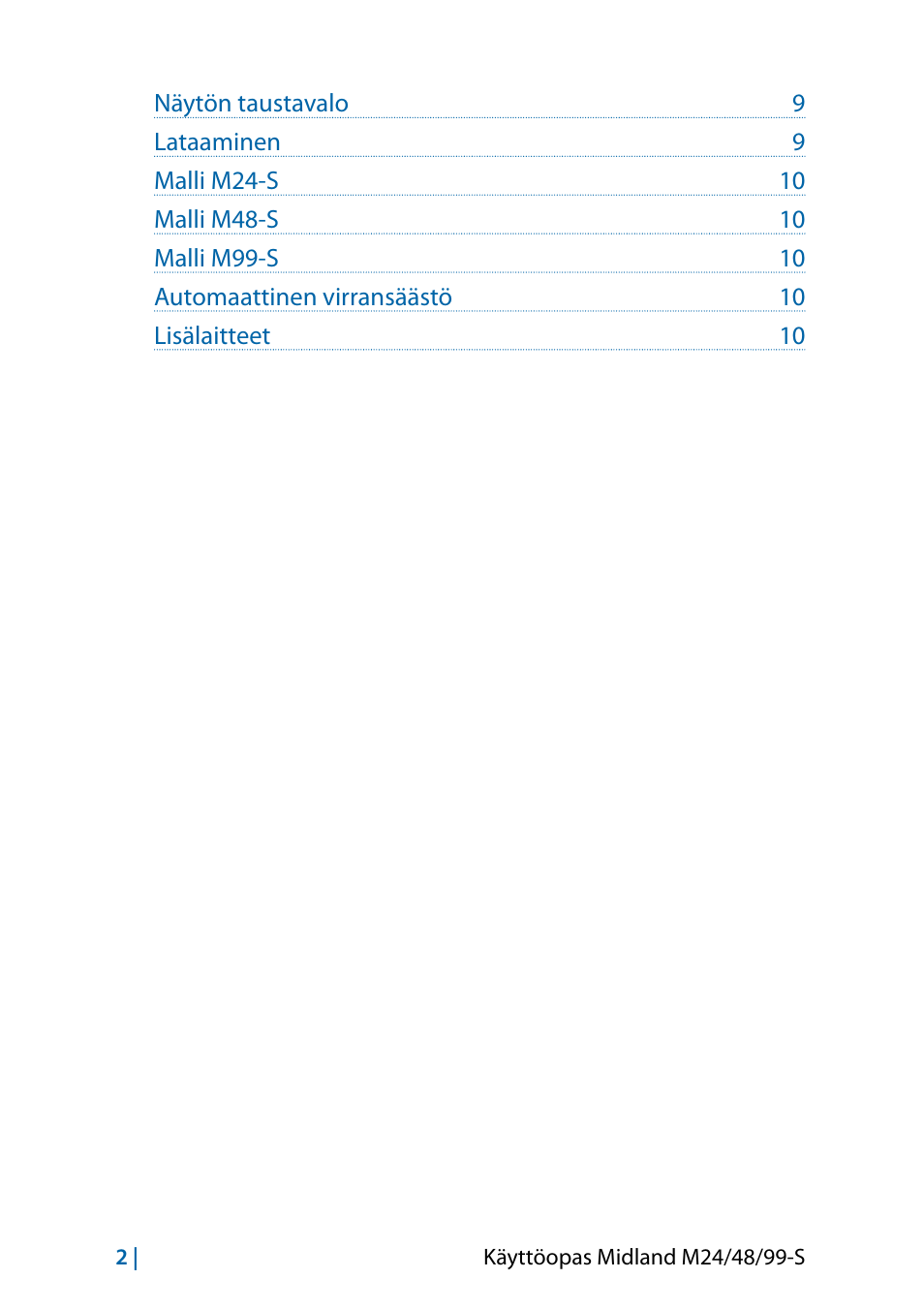 MIDLAND M24 S - M48 S - M99 S User Manual | Page 113 / 124