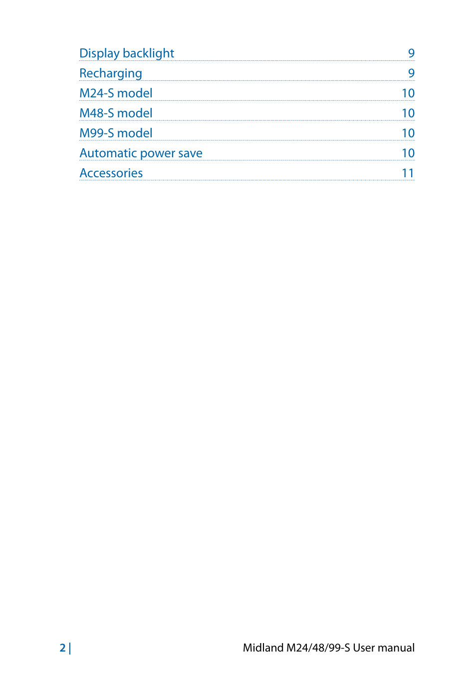 MIDLAND M24 S - M48 S - M99 S User Manual | Page 17 / 124