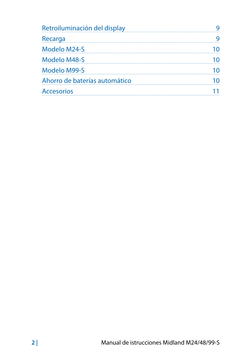 MIDLAND M24 S - M48 S - M99 S User Manual | Page 41 / 124