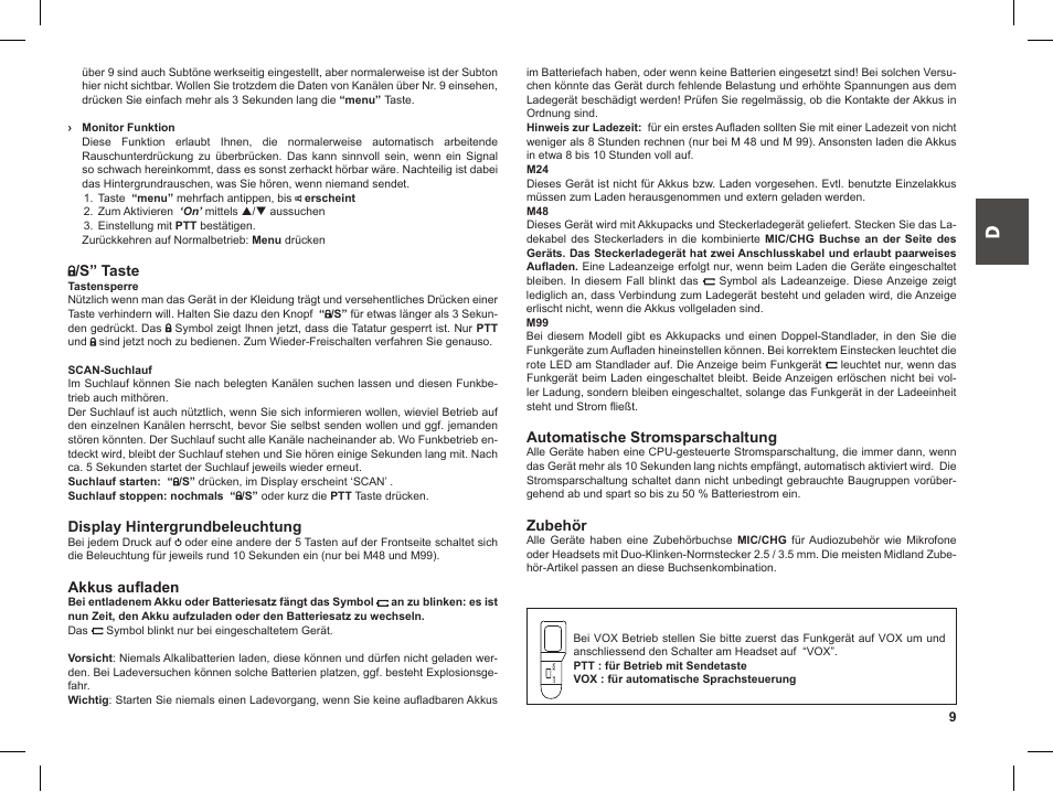 MIDLAND M99 User Manual | Page 9 / 30