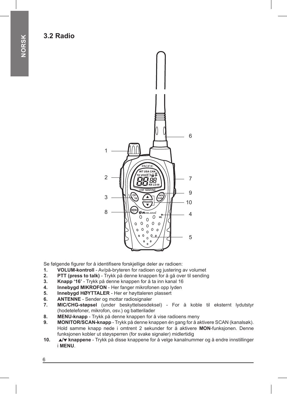 2 radio | MIDLAND Pacific User Manual | Page 102 / 129