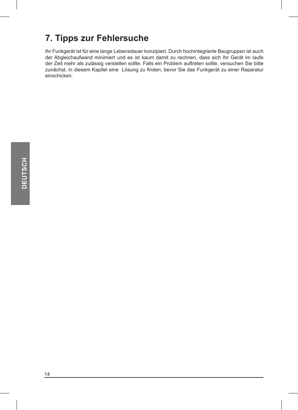 Tipps zur fehlersuche | MIDLAND Pacific User Manual | Page 46 / 129