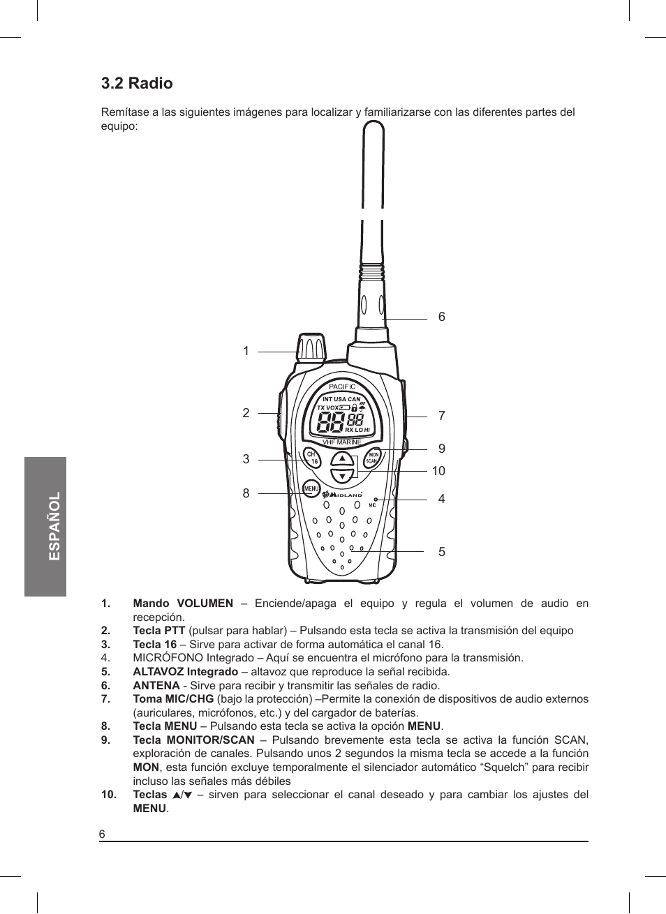 2 radio | MIDLAND Pacific User Manual | Page 56 / 129