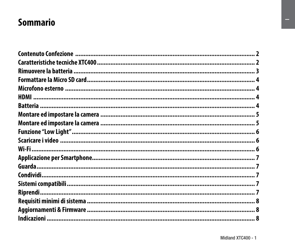 MIDLAND XTC 400 User Manual | Page 2 / 60