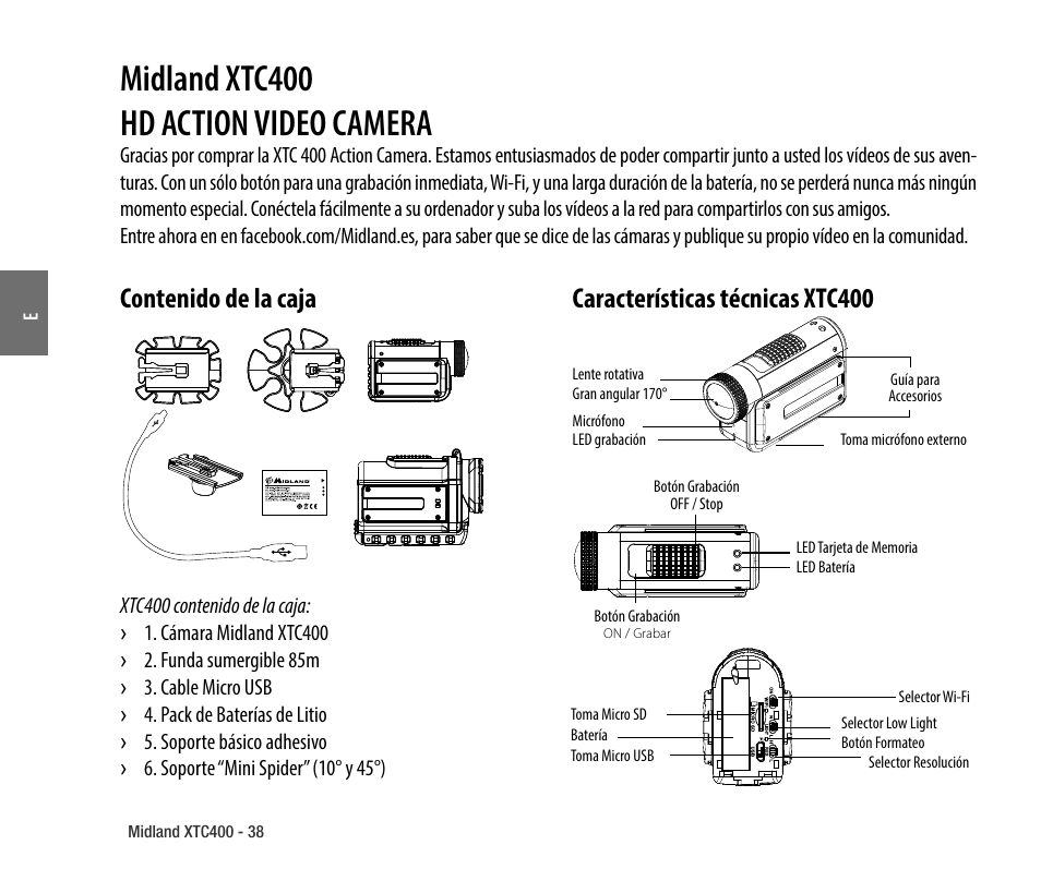 MIDLAND XTC 400 No HDMI User Manual | Page 40 / 117
