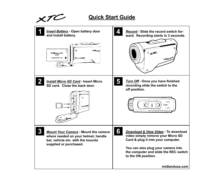 MIDLAND XTC300 User Manual | 12 pages