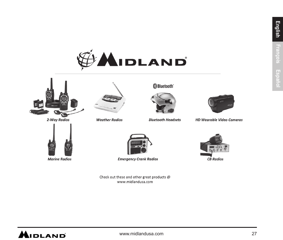 Other midland products | MIDLAND XTC 200 User Manual | Page 28 / 29