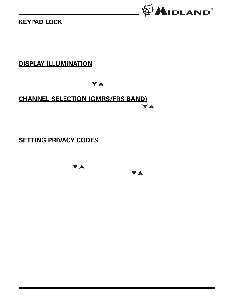 MIDLAND GXT600/635/650/656 User Manual | Page 10 / 24