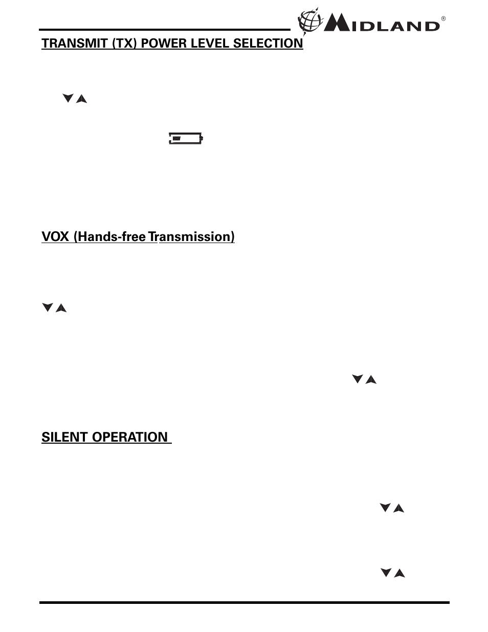 MIDLAND GXT600/635/650/656 User Manual | Page 11 / 24