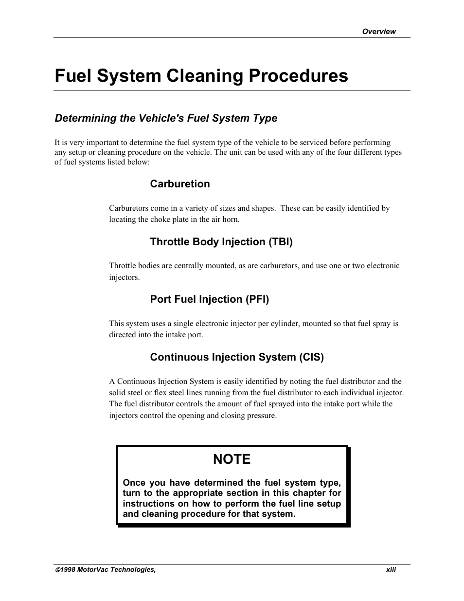 Fuel system cleaning procedures | MotorVac CarbonClean System II LE-1 User Manual | Page 14 / 43