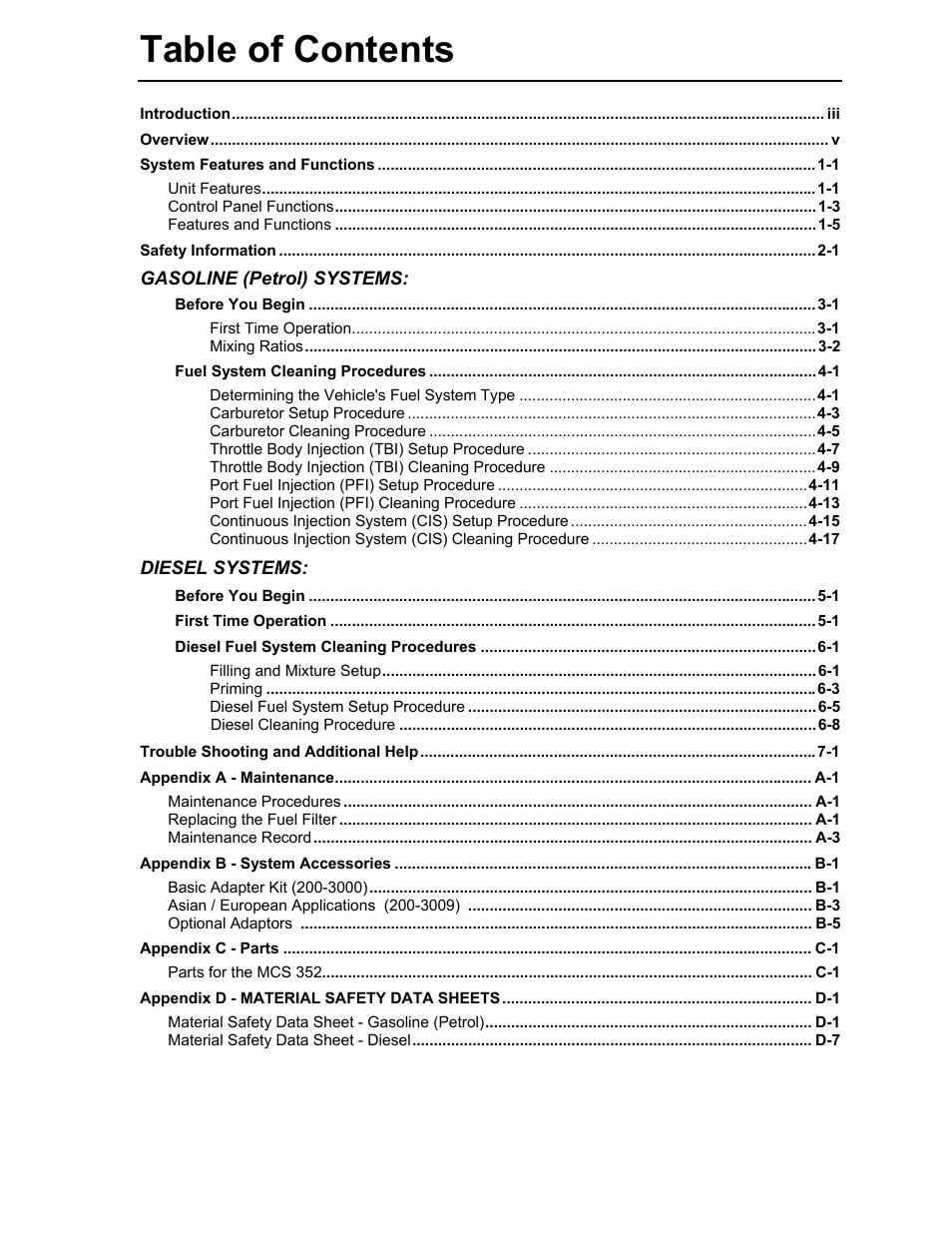 MotorVac CarbonClean Dual System MCS 352 User Manual | Page 2 / 59