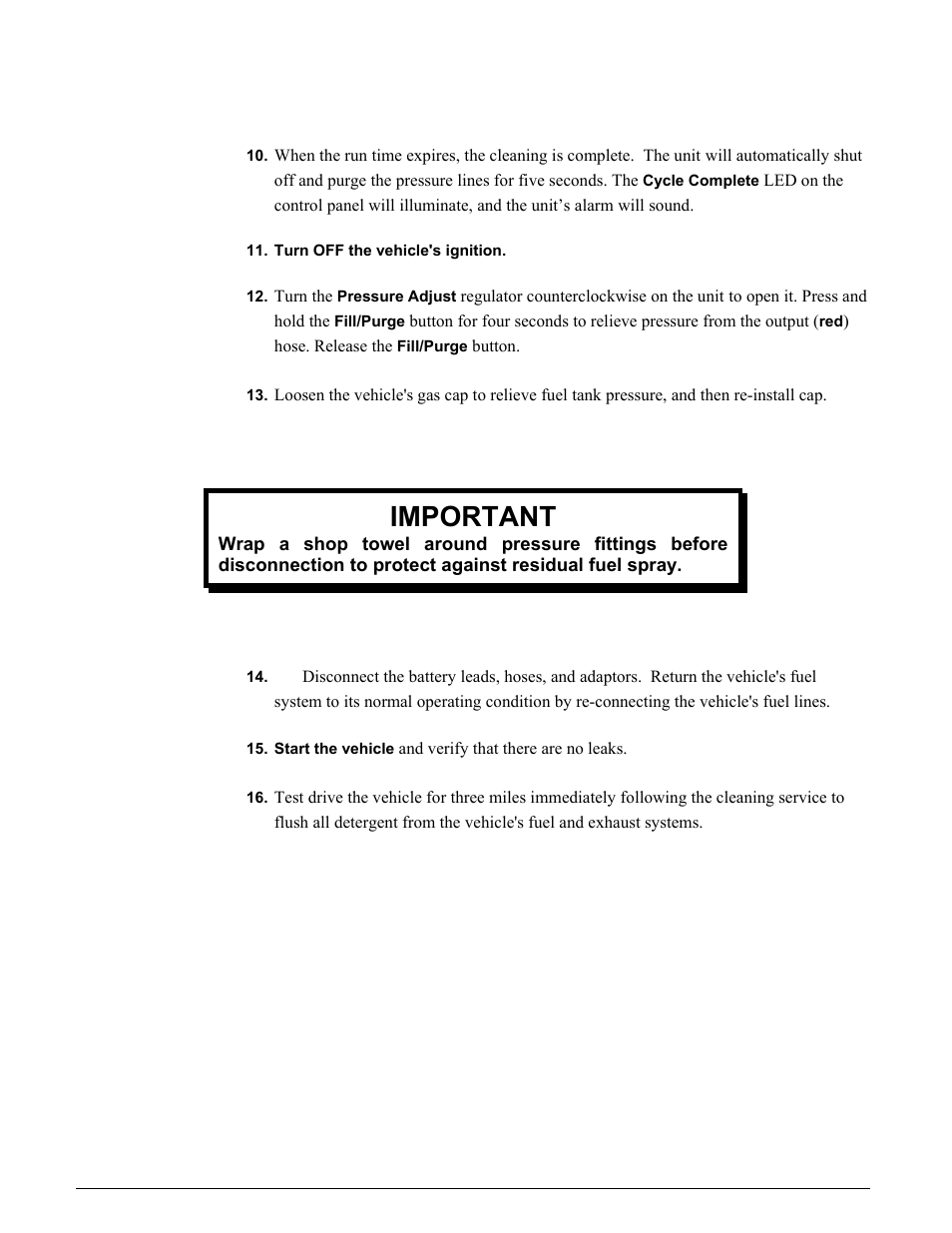 Important | MotorVac CarbonClean System MCS 245 User Manual | Page 33 / 68