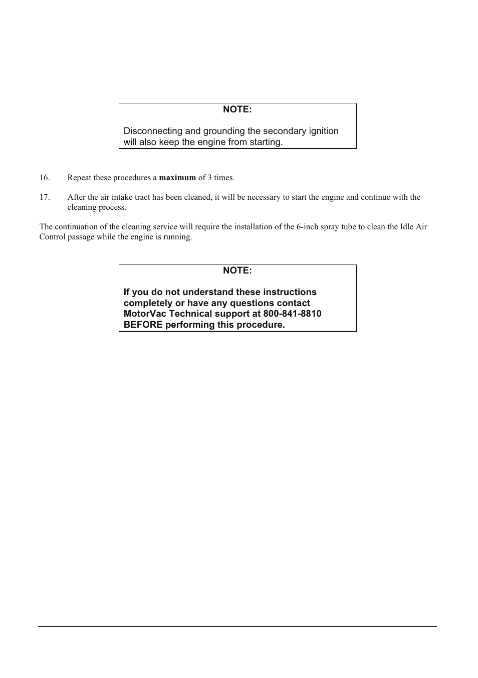 MotorVac Intake Cleaning System Procedures User Manual | Page 3 / 5