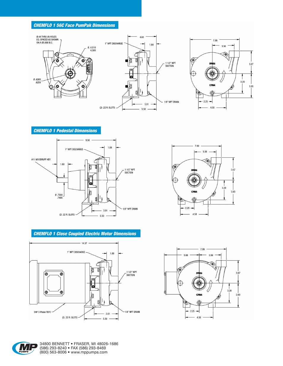 Chemflo | MP Pumps CHEMFLO 1 User Manual | Page 4 / 4