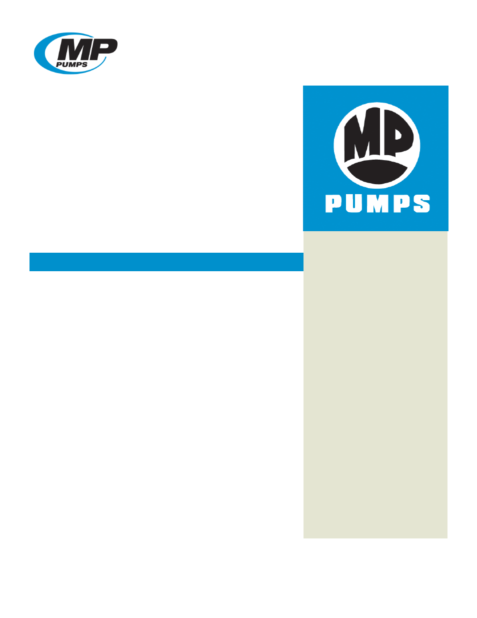 MP Pumps CHEMFLO 8 HYDRAULIC User Manual | 3 pages