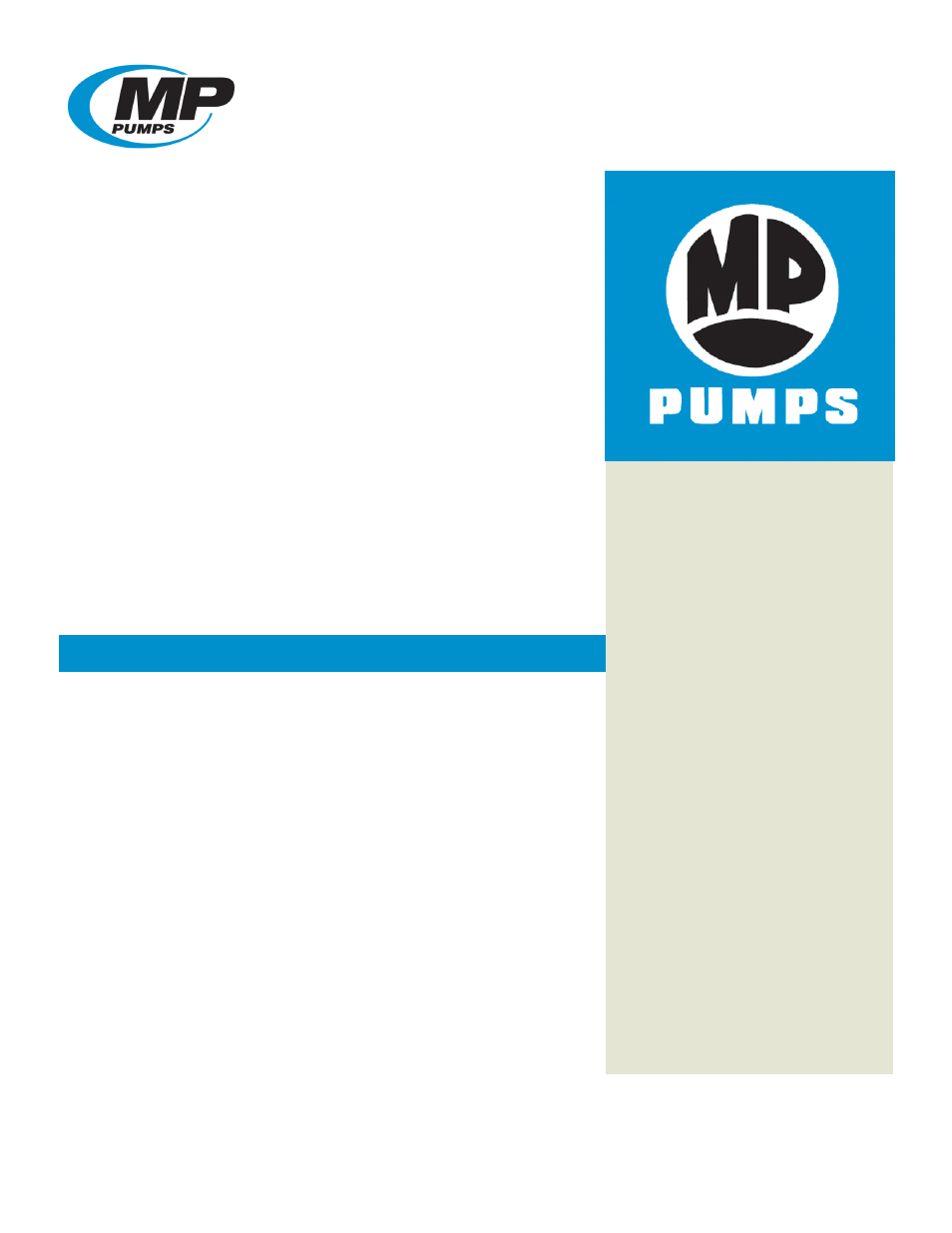 MP Pumps FLOMAX 10 HYDRAULIC User Manual | 4 pages