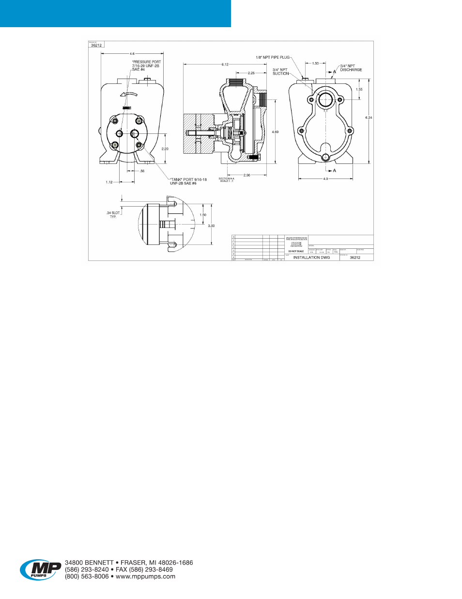 Frx 75-sp hydraulic | MP Pumps FRX 75-SP HYDRAULIC User Manual | Page 3 / 4